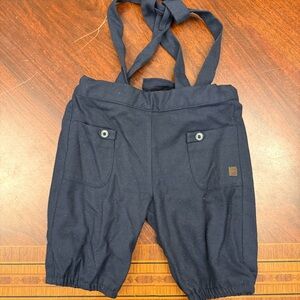 Tartine et Chocolat Navy Suspender One-Piece Overalls